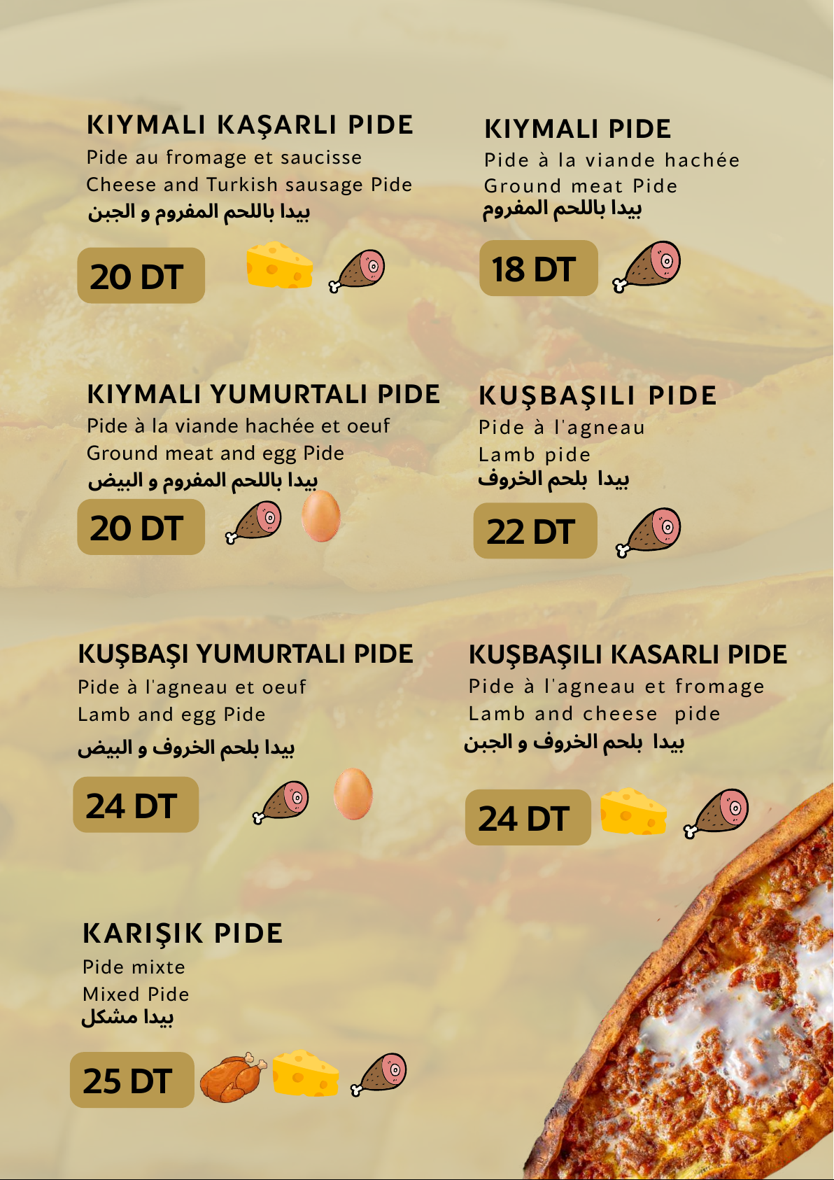 Menu Saray - Pide & Sandwichs 3