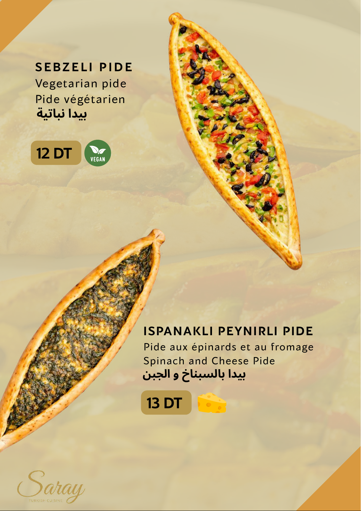 Menu Saray - Pide & Sandwichs 4