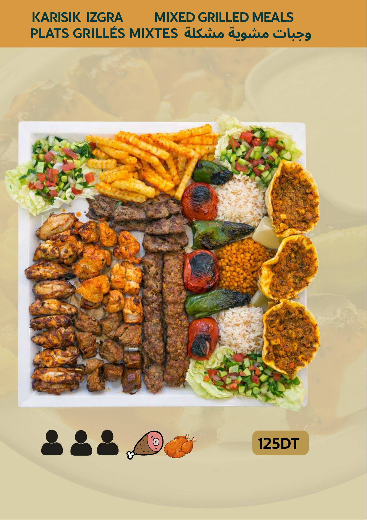 Menu Saray - Grillades mixtes 2