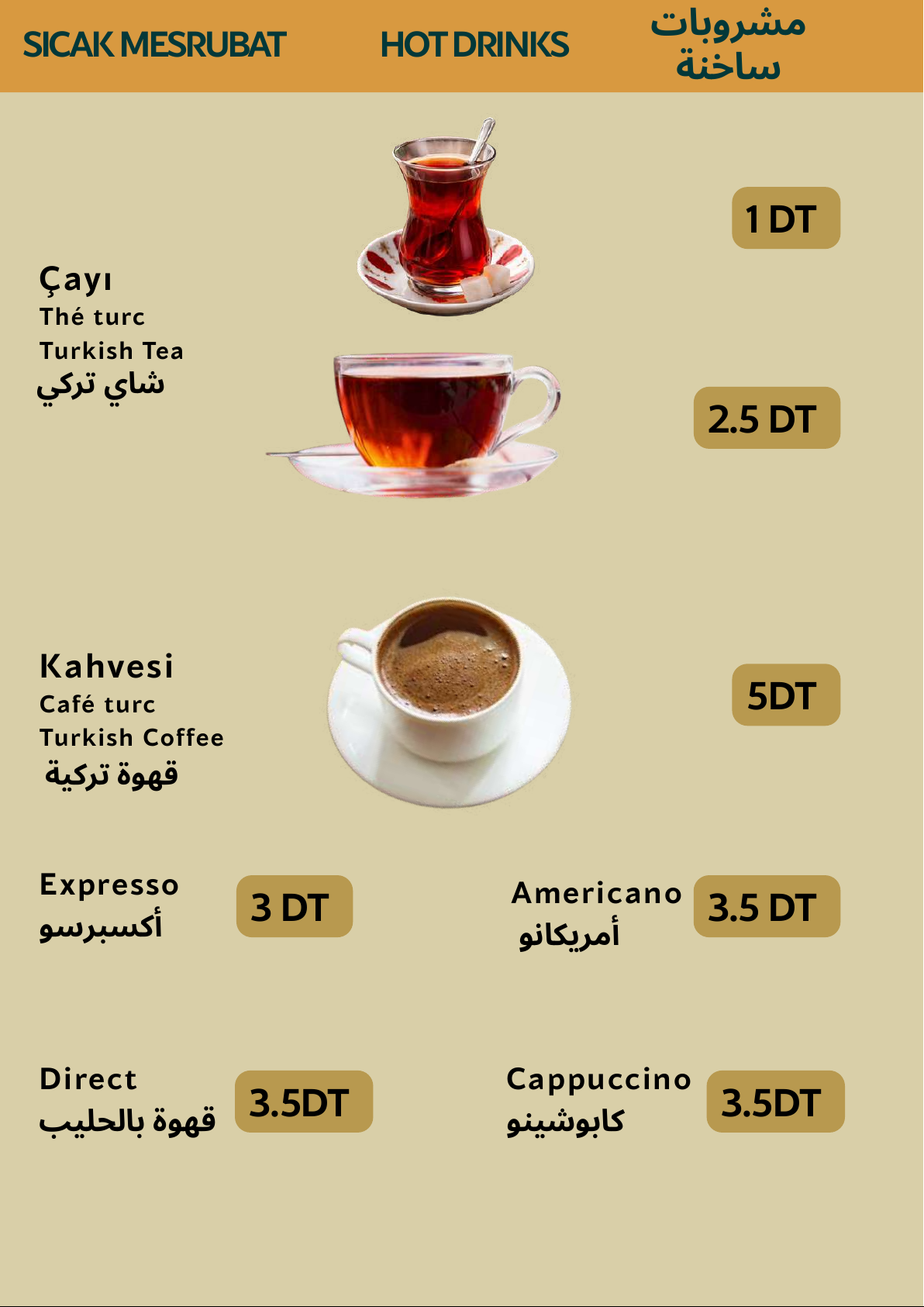 Menu Saray - Boissons 3